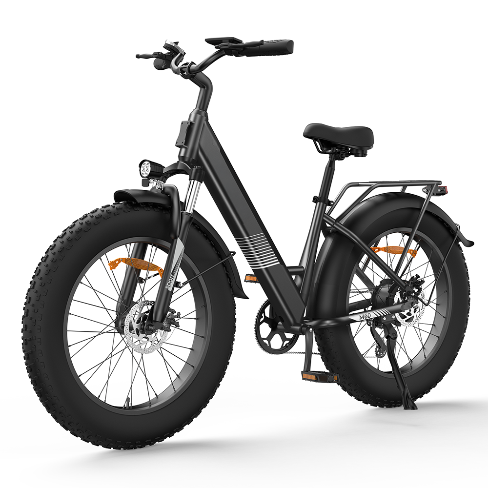 M60 Fat Tire Electric Trekking E-Bike: 750W Motor, Dual Suspension, Long Range