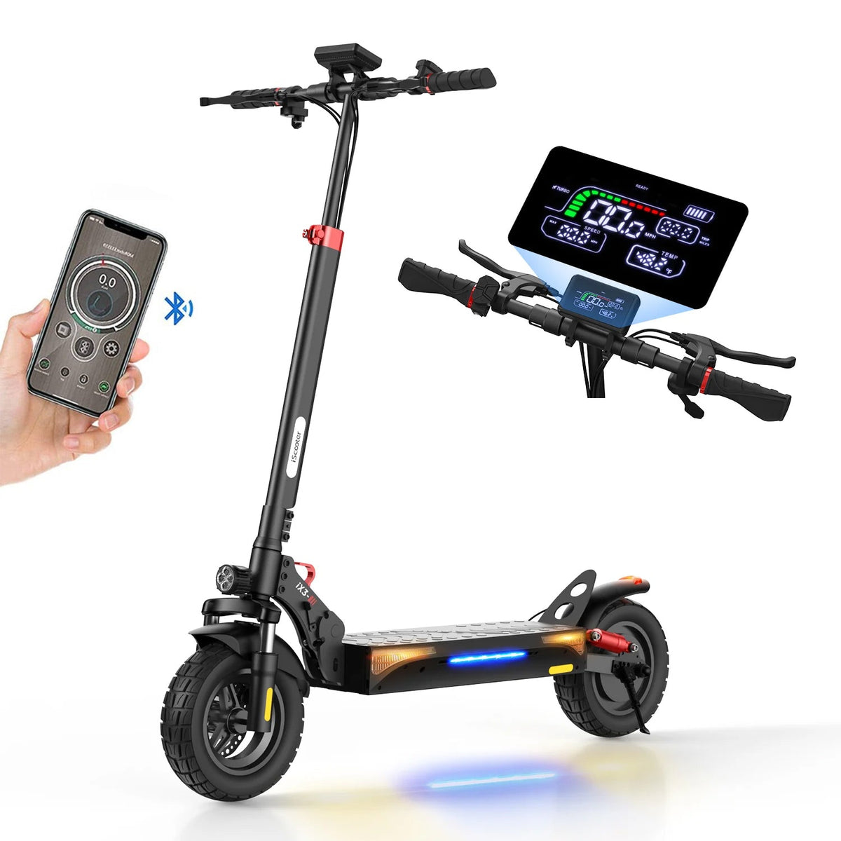 Powerful iScooter iX Series Off-Road Electric Scooter: Conquer Any Terrain Adventure